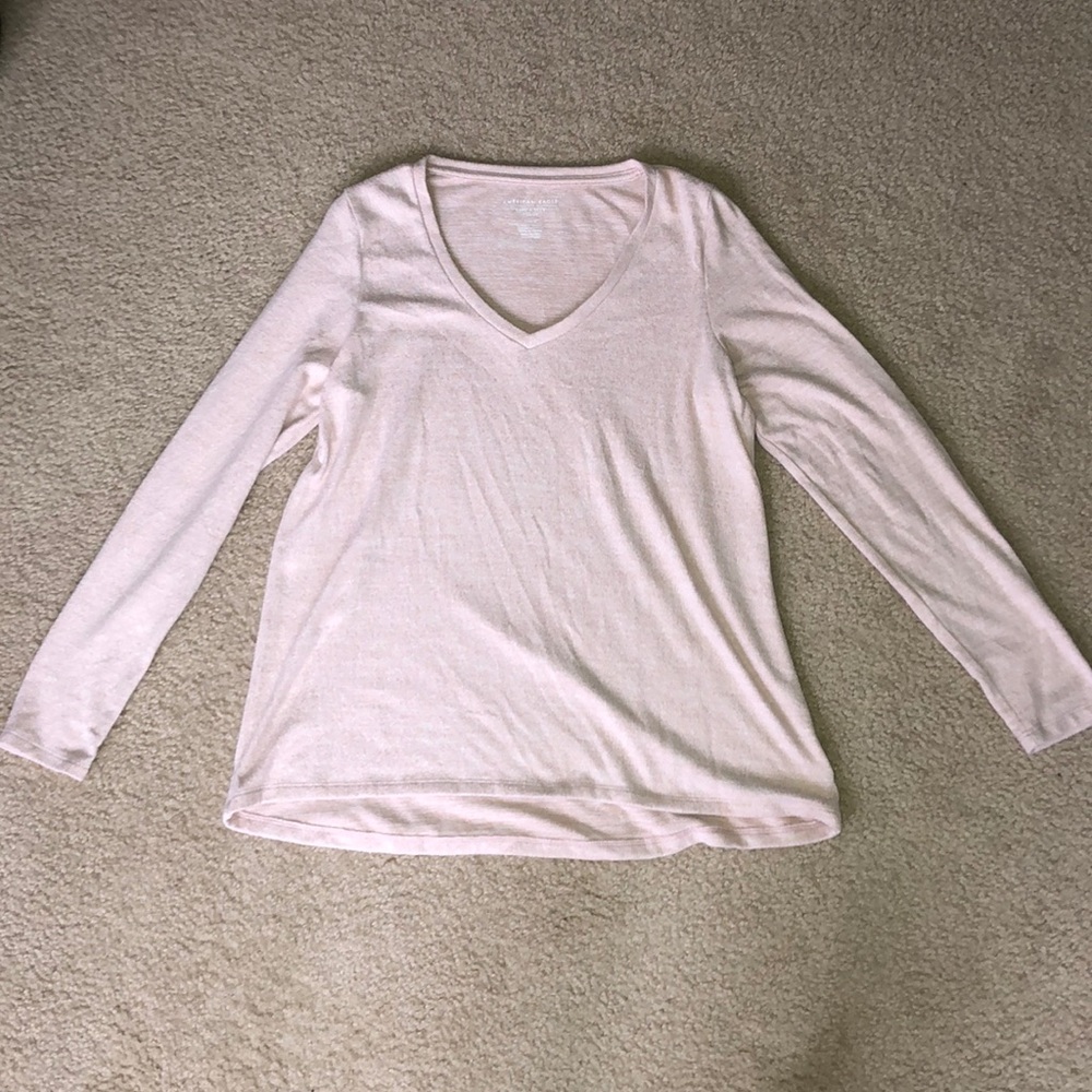 Soft pink sweater top